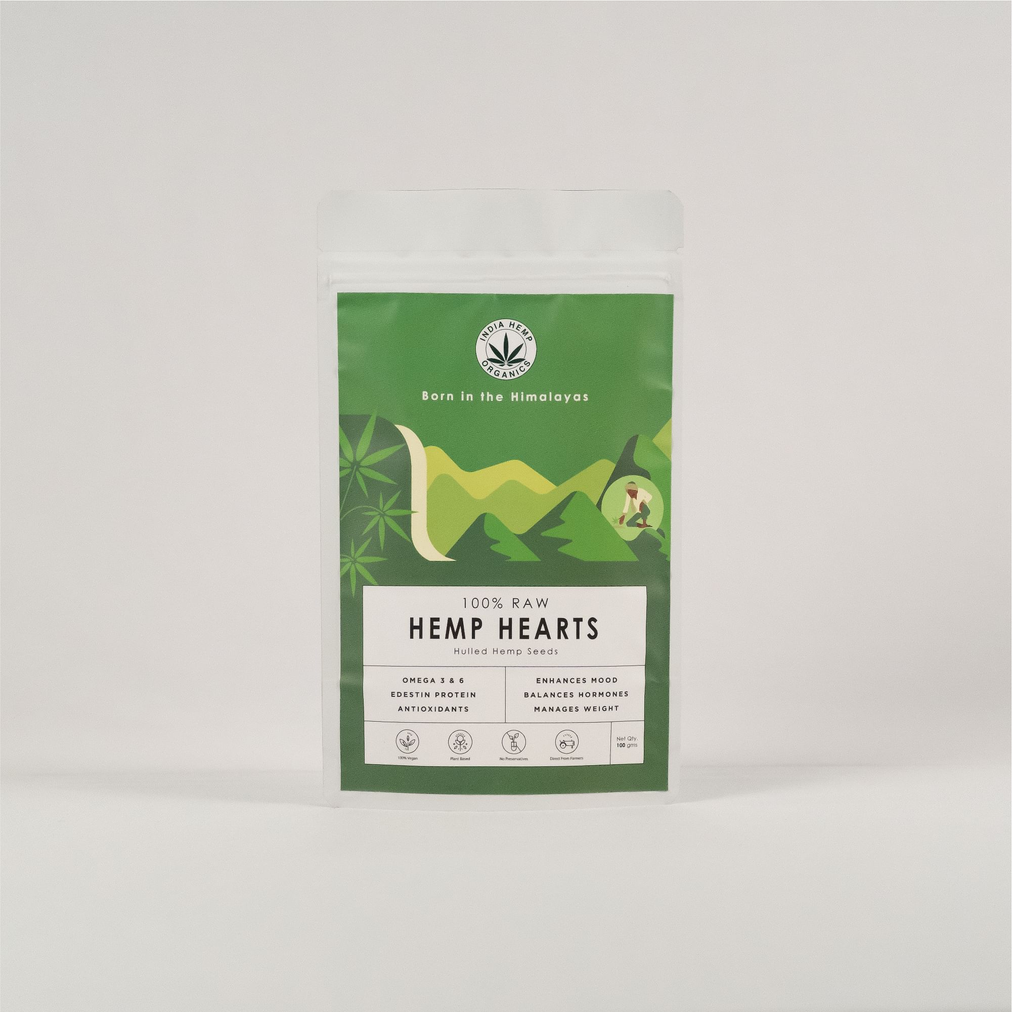 

India Hemp Organics Hemp Hearts 100g