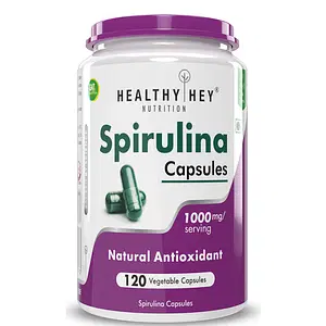 Healthyhey Nutrition spirulina capsules 1000mg 120 capsules