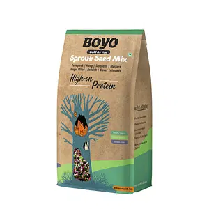 BOYO High Protein Sprout Seed Mix 400g - 100% Vegan And Gluten-Free, High Protein