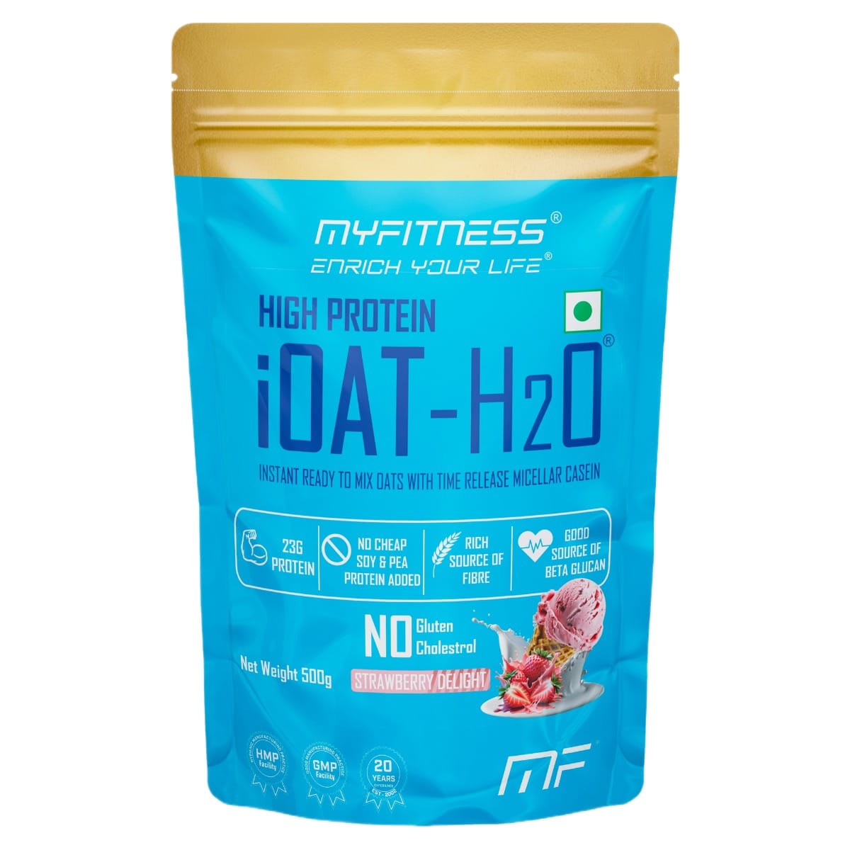 

MYFITNESS ® Enrich Your Life Enrich Your Life High Protein iOAT H2O, Strawberry Delight 500g