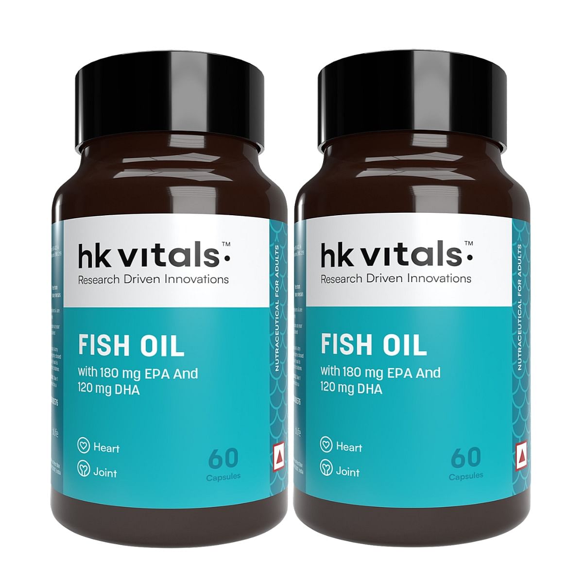 

HK VITALS Fish Oil Capsules For Men And Women (1000 mg Omega 3 with 180 mg EPA & 120 mg DHA), for Brain, Heart, Eyes, and Joints Health, 120 Omega ...