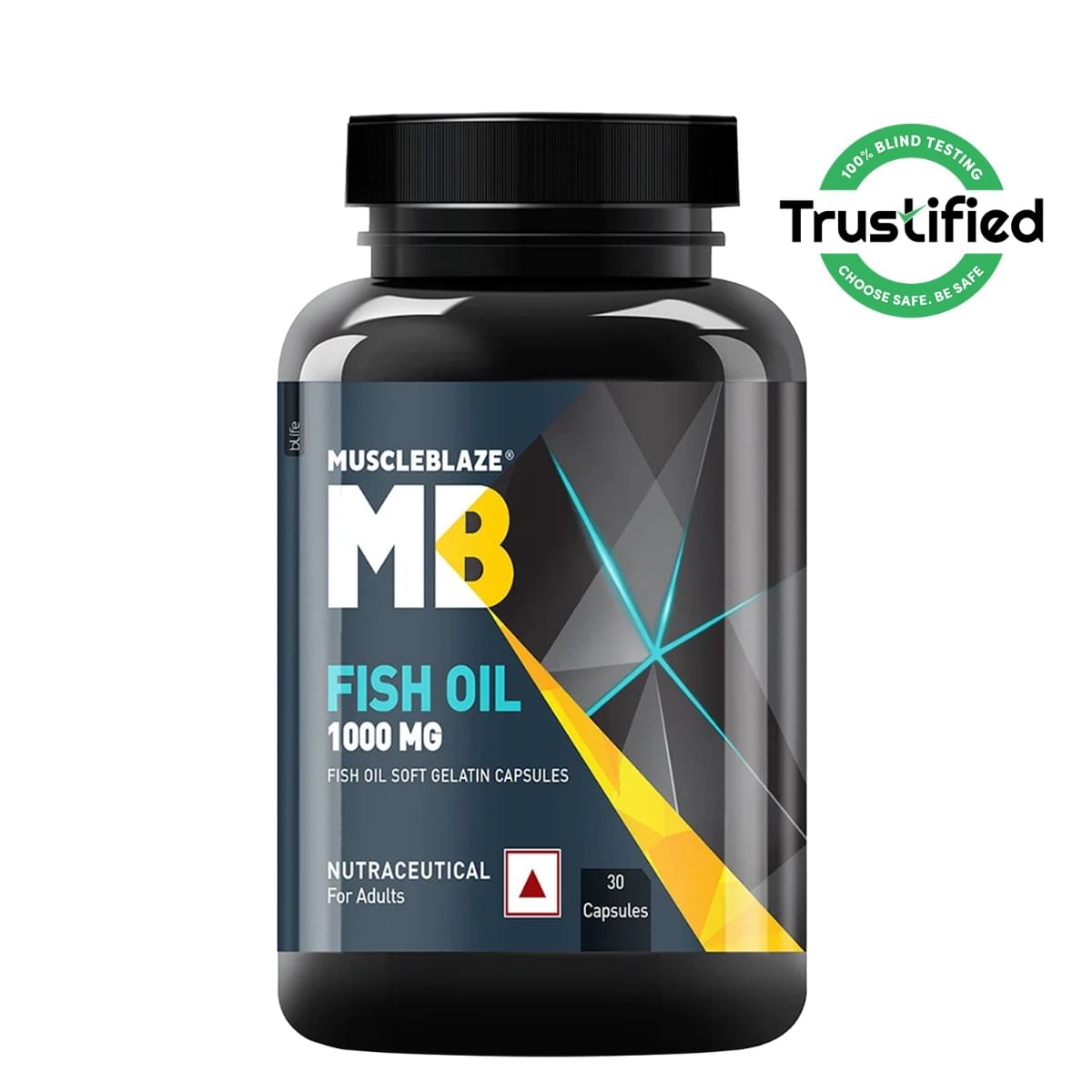 MuscleBlaze MB Omega 3 Fish Oil 1000 mg, India's Only Labdoor USA
