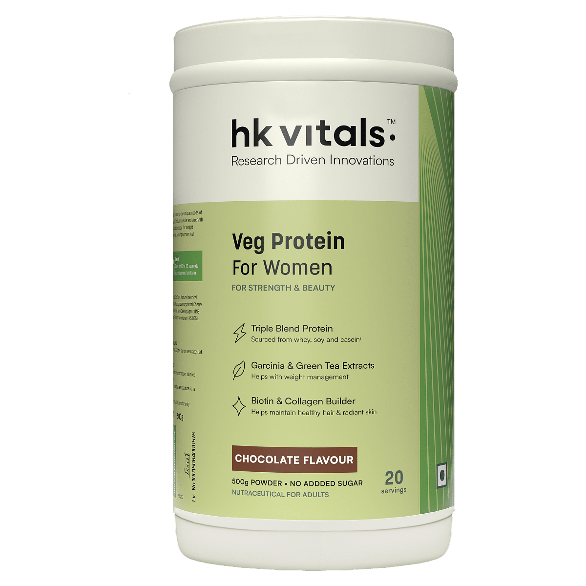 

HK Vitals ProteinUp Women, Vegetarian Protein with Soy, Whey, Collagen Builder Blend, Biotin, Garcinia & Green Tea, for Strength & Beauty, No Added...