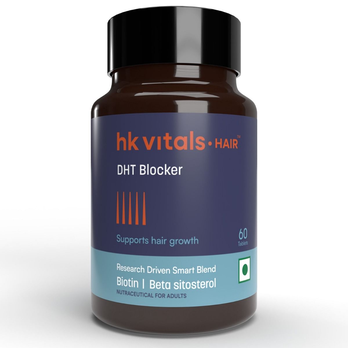 

HK VITALS DHT Blocker with Biotin (60 Tablets) | Stinging Nettle and Soya Protein | Helps Reduce Hair Fall, Stimulates Hair Growth