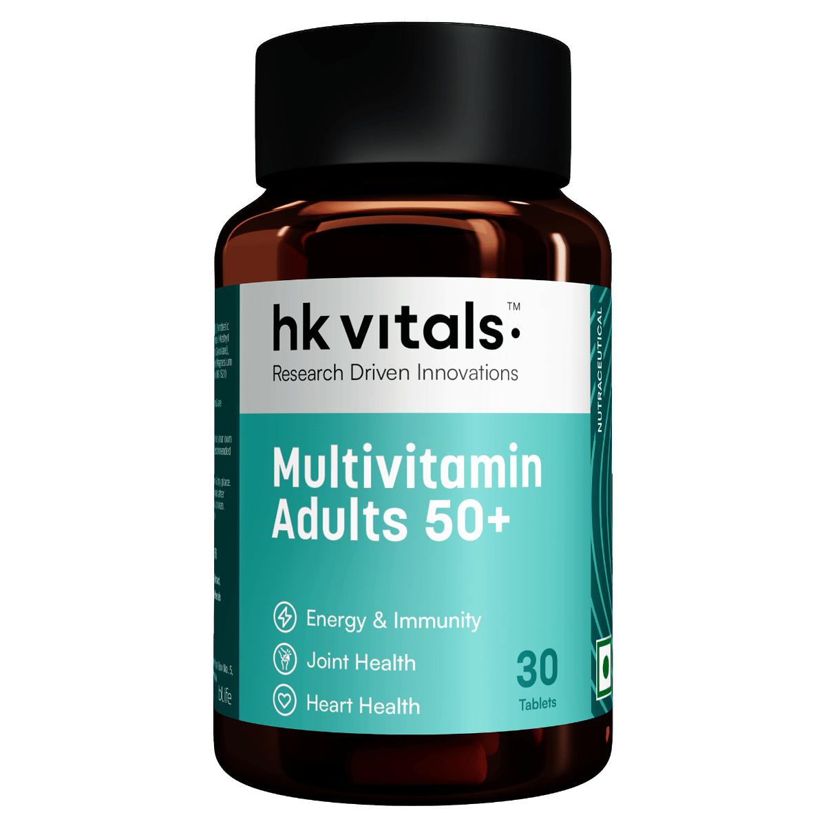 HK Vitals Multivitamin Adults 50+ | Daily Multivitamin for Men & Women | Healthy Ageing | For Joints, Heart, Gut, Eye, Cognition & Energy