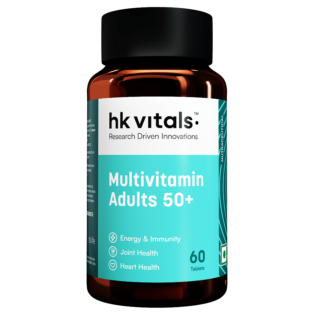 

HK Vitals Multivitamin Adults 50+ (60 Tablets) | Daily Multivitamin for Men & Women | Healthy Ageing | For Joints, Heart, Gut, Eye, Cognition & En...