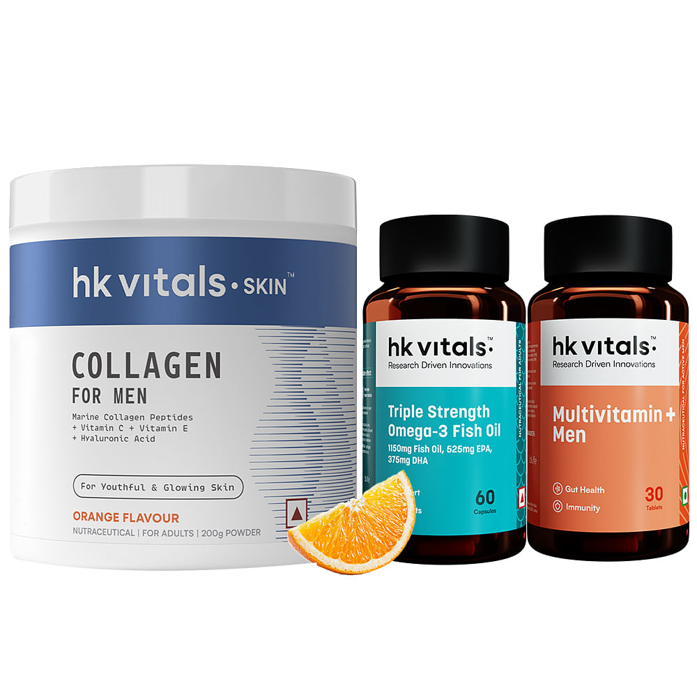 

HK Vitals Multivitamin Plus Men (30 Tablets) with Hair Rescue Fall, 30 Tablets | Daily Multivitamin for Men | For Energy, Stamina, Immunity, Gut, H...