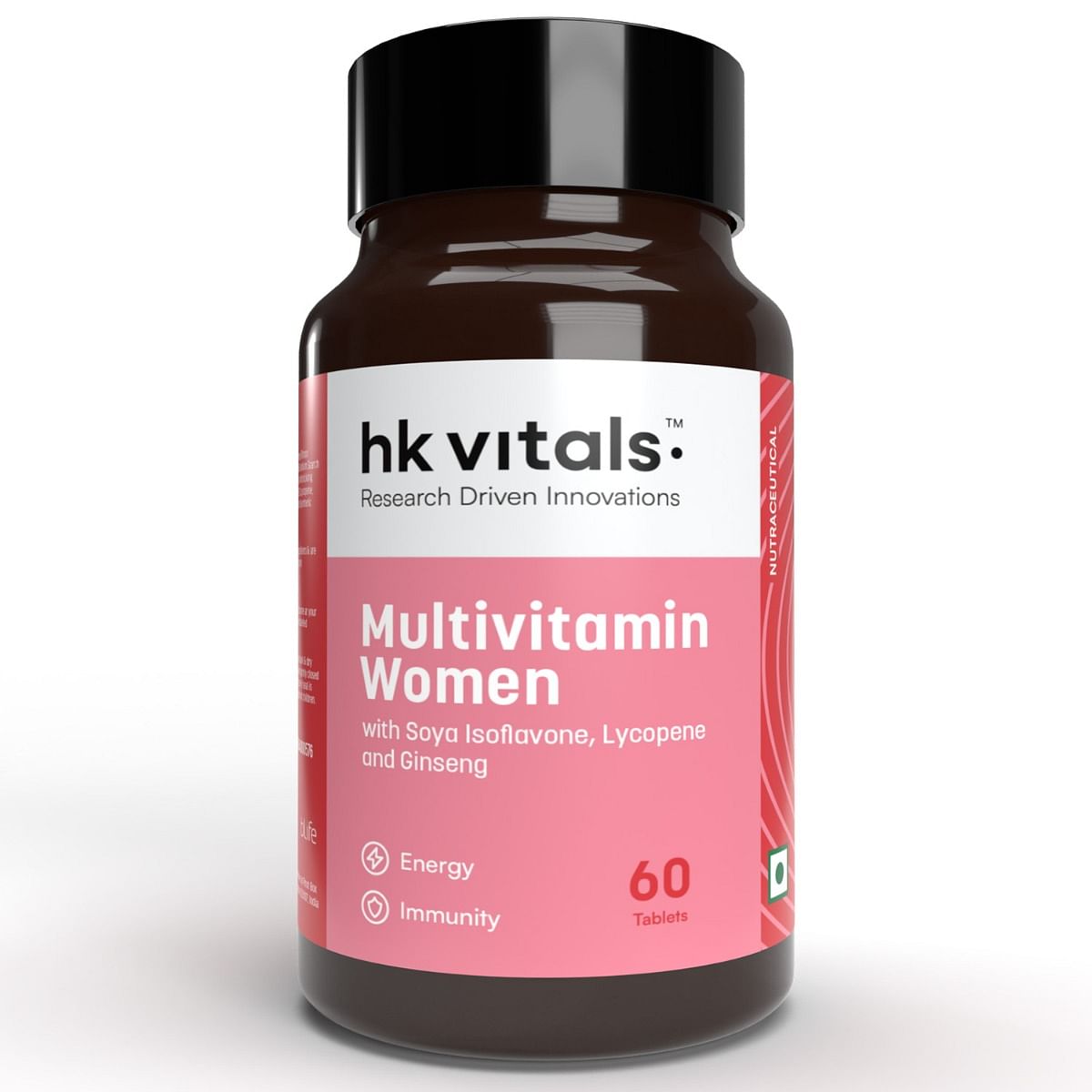 

HK Vitals Multivitamin for Women, Zinc, Vitamin C, Vitamin D, Multiminerals & Ginseng Extract, Boosts Energy, Stamina & Skin Health, 60 Tablets