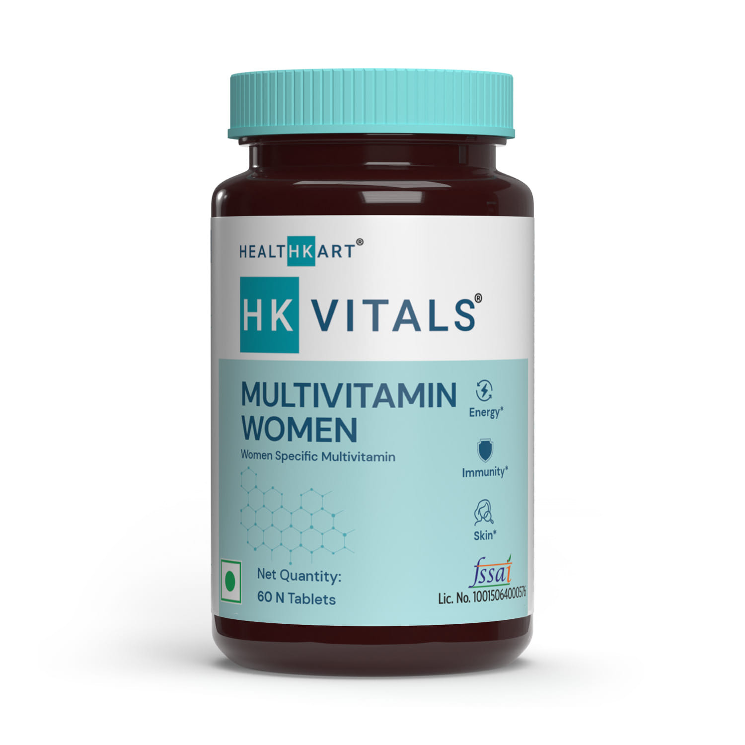 HK Vitals Multivitamin for Women, With Zinc, Vitamin C, Vitamin D, Multiminerals & Ginseng Extract, Boosts Energy, Stamina & Skin Health