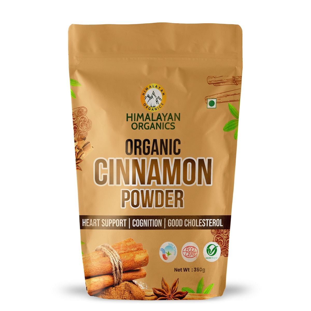 

Himalayan Organics Organic Cinnamon/Dalchini Powder | Heart Support, Cognition, Good Cholesterol (350 grams)