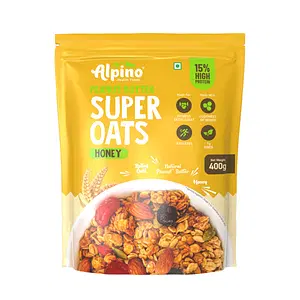 Alpino High Protein Super Rolled Oats Honey 400g