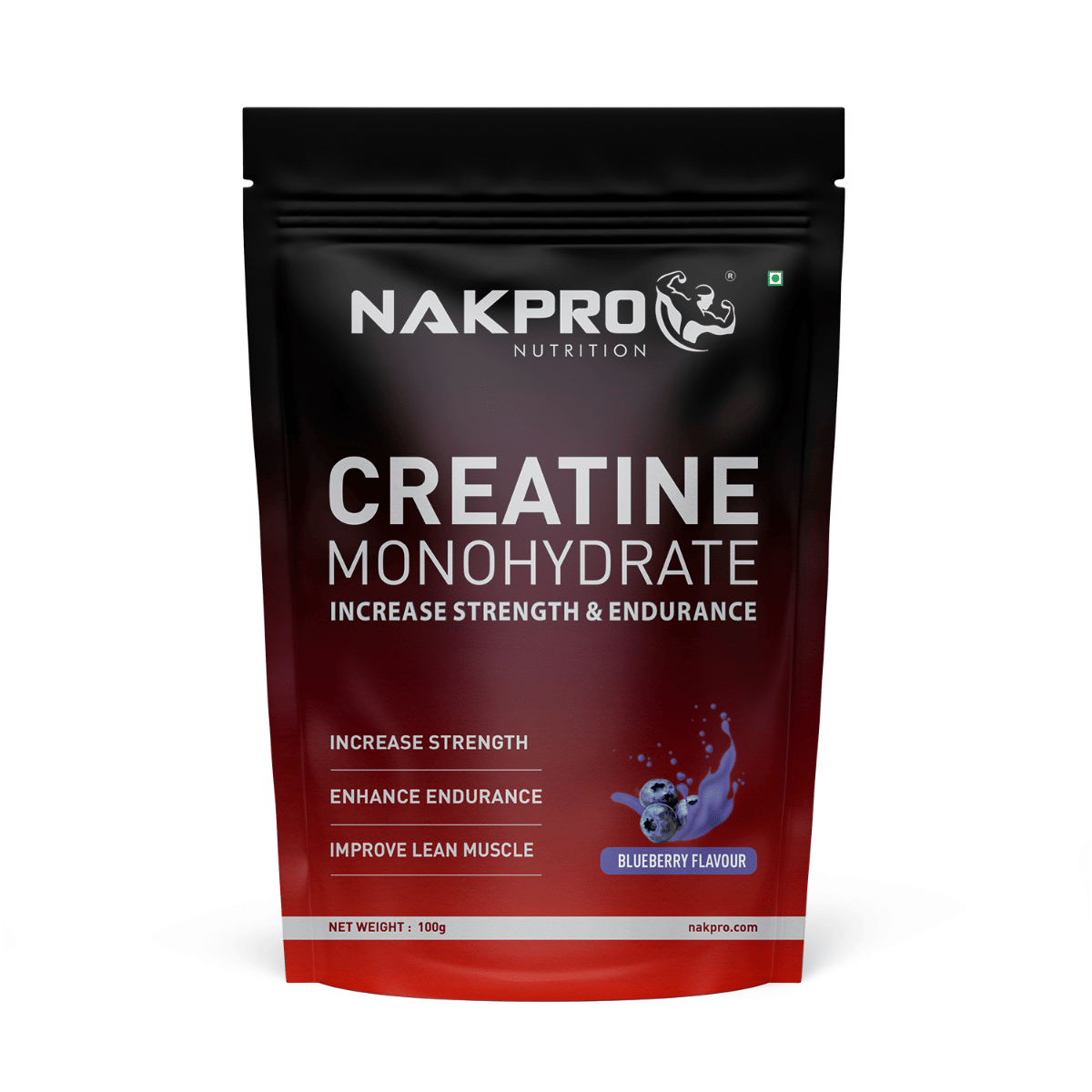 

NAKPRO Micronised Creatine Monohydrate Powder | 3g Creatine/Serving | Trustified Certified | Rapid Absorption Pre/Post Workout Supplement for Muscl...