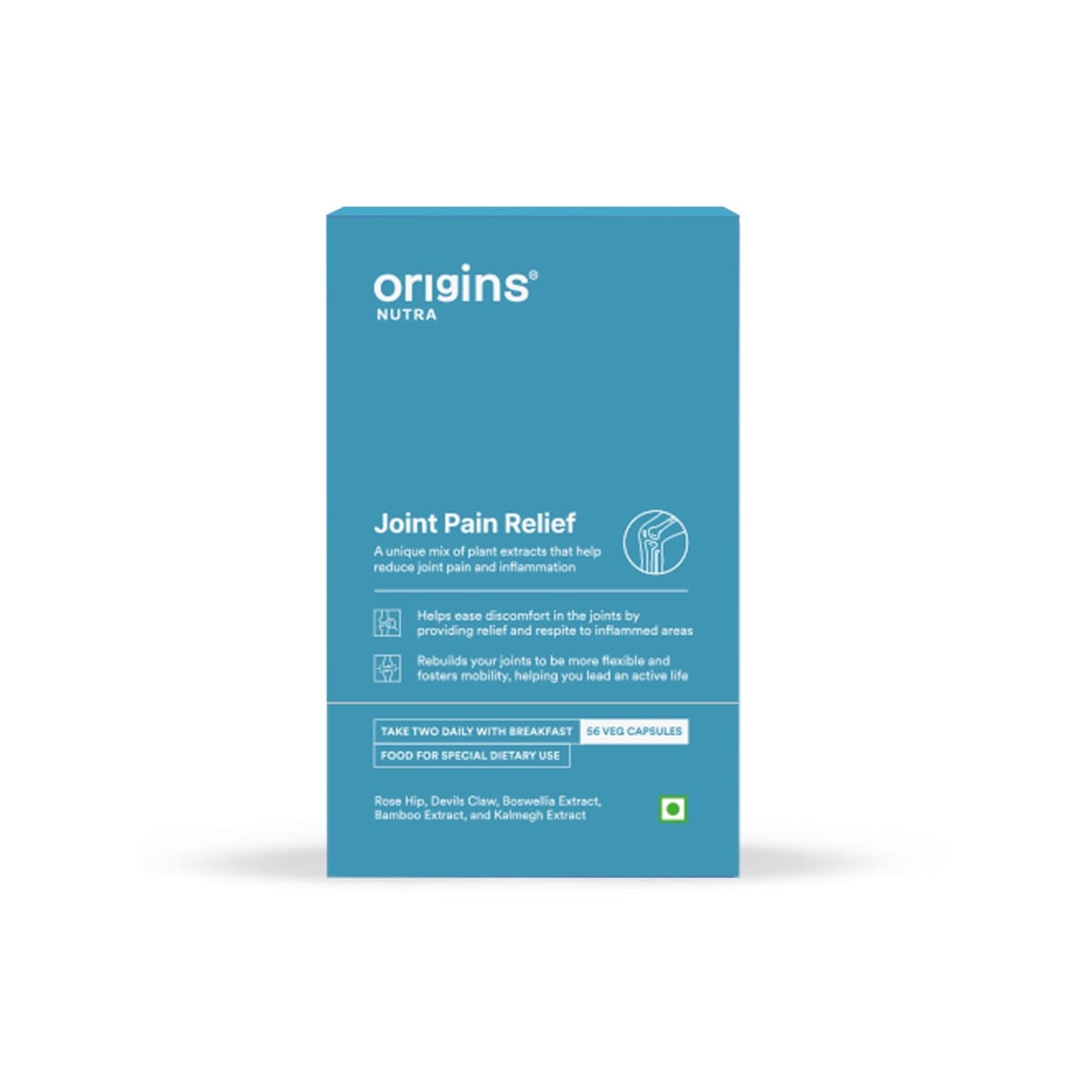

Origins Nutra Joint Pain Relief Plant-based with Boswellia, Rosehip Extract, Kalmegh, Devil’s Claw and Bamboo Extract for Knees, Back, & Limbs | GM...