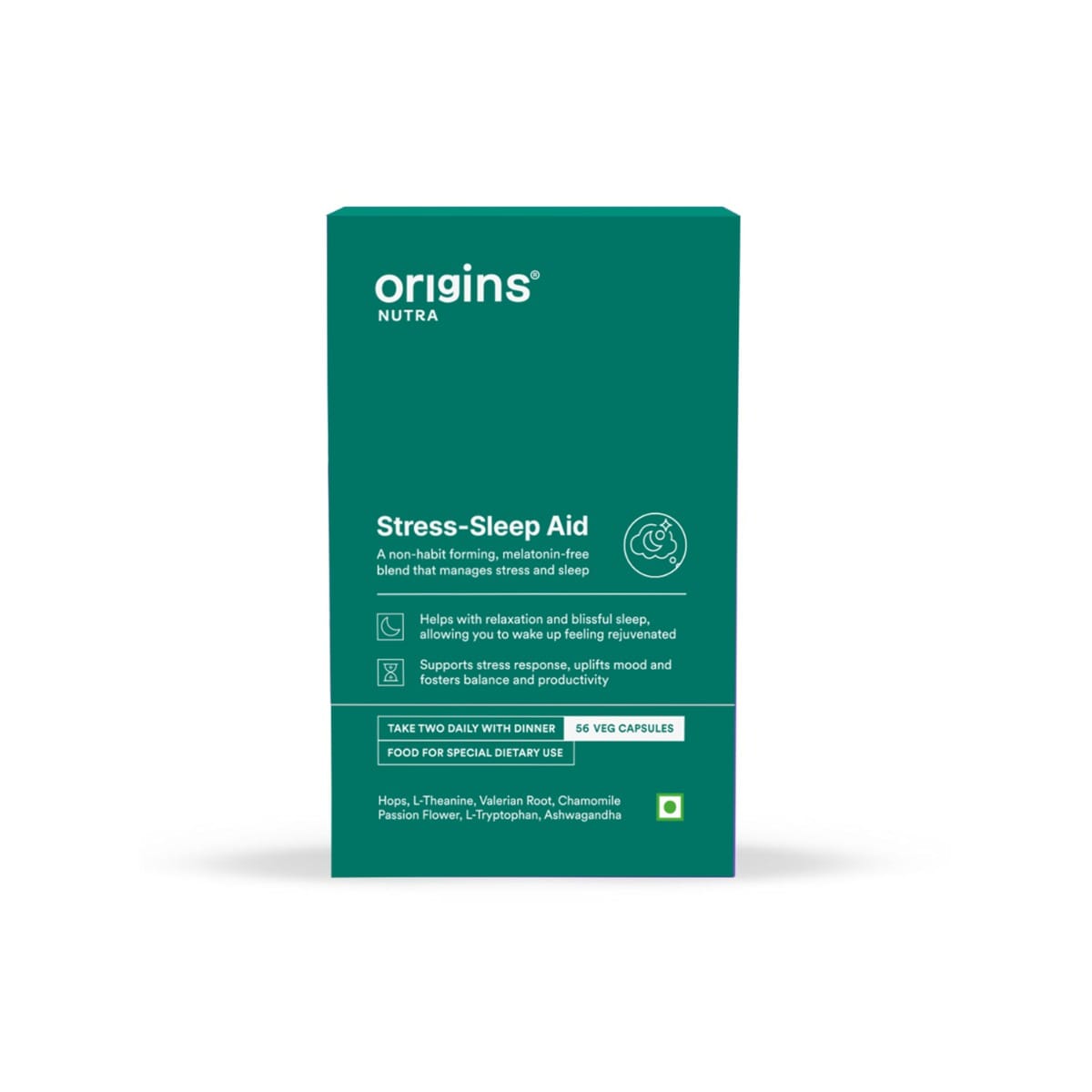 

Origins Nutra Stress-Sleep Aid Capsules| Melatonin Free| Non-Habit forming| Calmer mind & Restfull sleep| GMP Certified |Non-GMO |For Men & Women| ...