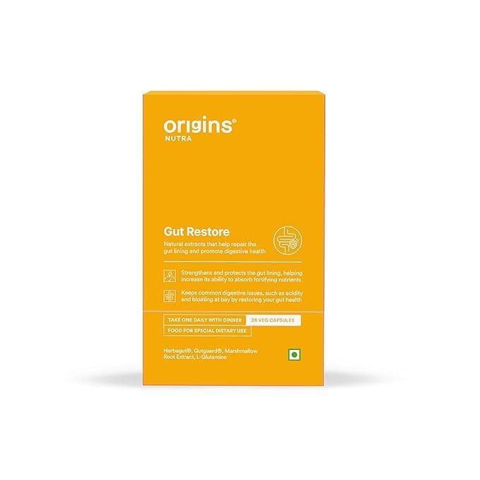 

Origins Nutra Gut Restore| Leaky Gut Supplement| Gut lining,GERD, IBS,Constipation relief Herbal Blend with L-Glutamine| Non-GMO| GMP Certified| Fo...
