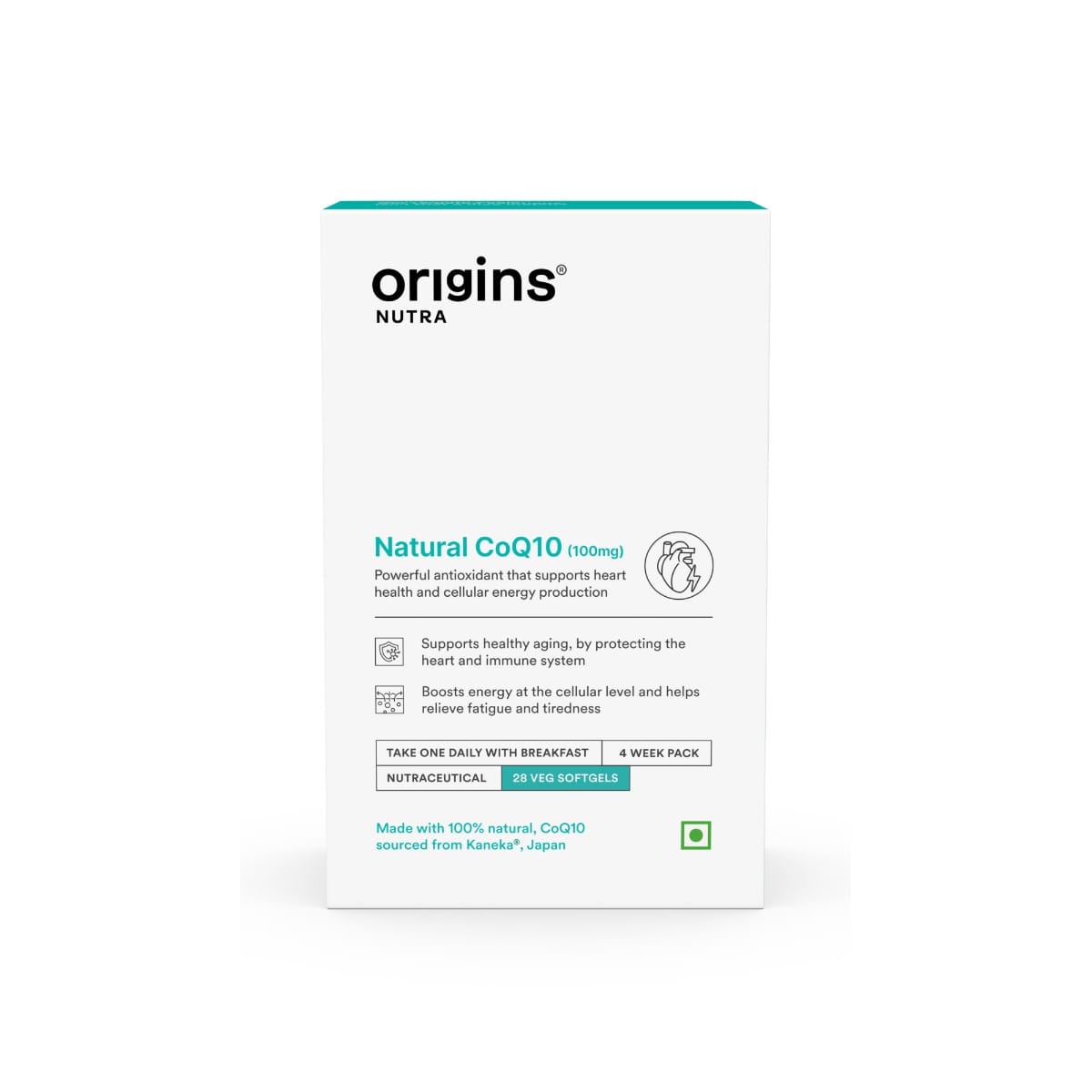 

Origins Nutra Natural’s CoQ-10 (100mg) | Boost Energy & Stamina, Supports Heart Health, Relieves Migraine | CoQ 10 | GMP Certified | For Men & Wome...