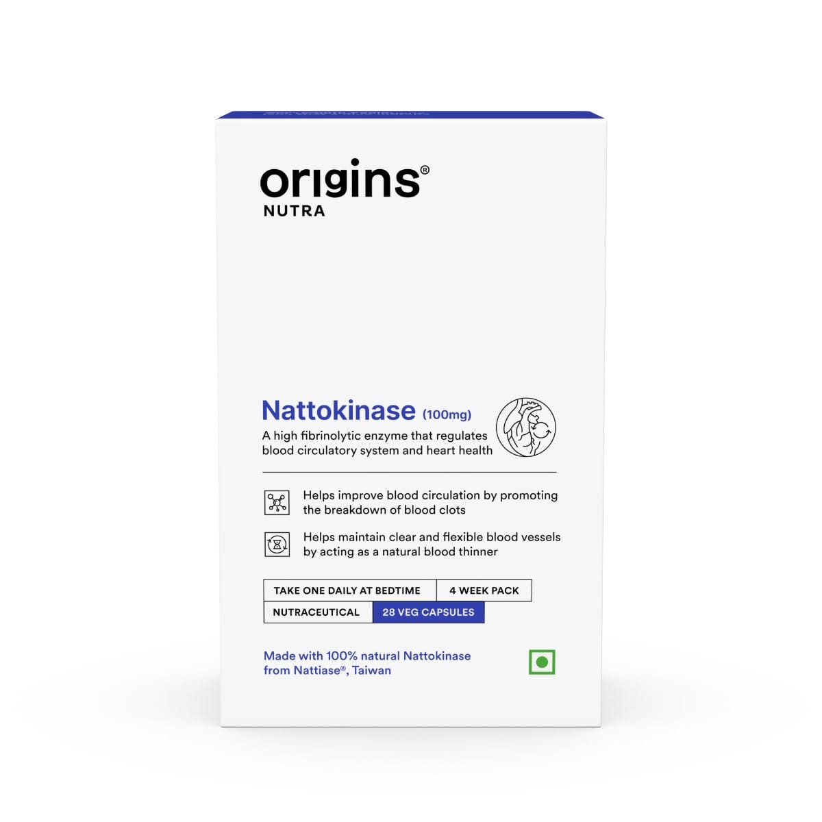 

Origins Nutra Nattokinase | Promote Heart Health, Natural Blood Thinner, Control High Blood Pressure | Nattokinase |GMP Certified | For Men & Women...