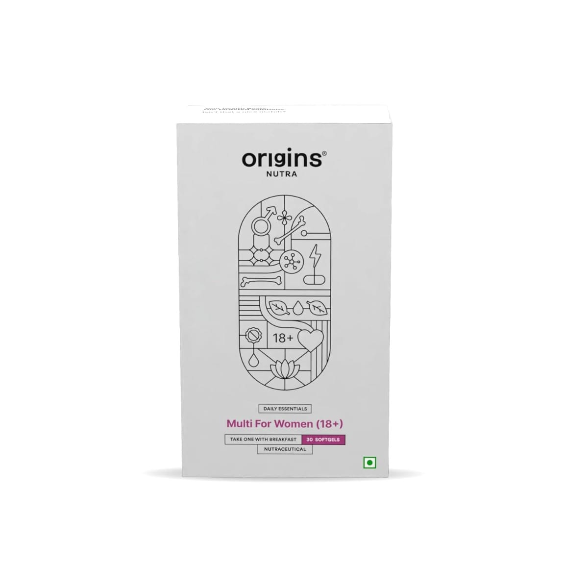 

Origins Nutra Multi For Women(18+)| Support Active Life, Immune, Bone and Joint Support, Skin and Hair Health |Shatavari root extract, EPO, GMP Cer...