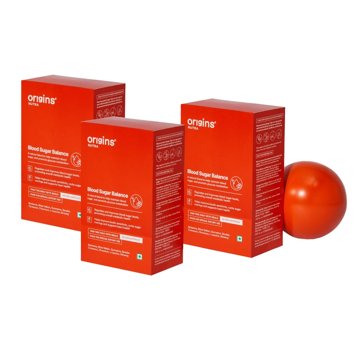 

Origins Nutra Blood Sugar Balance Capsules | Helps in Blood Sugar Level Balance, Aids in Insulin Sensitivity | Gymnema Extract & L-Leucine |GMP Cer...