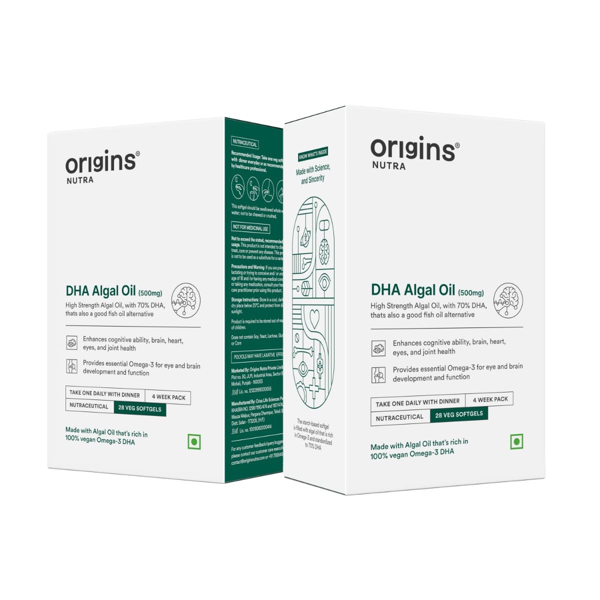 

Origins Nutra DHA Algal Oil |Plant-Based High Strength 70% Omega 3 DHA, Improves Memory, Brain & Eye Health | Plant Based |GMP Certified | Non-GMO ...