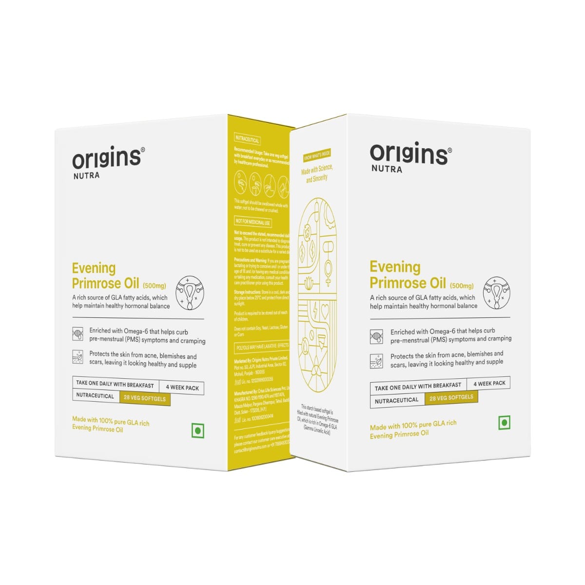 

Origins Nutra Evening Primrose Oil | Supports Hormonal Balance, Lowers PMS Symptoms, Improves Skin Health| Evening Primrose Oil | GMP Certified | F...