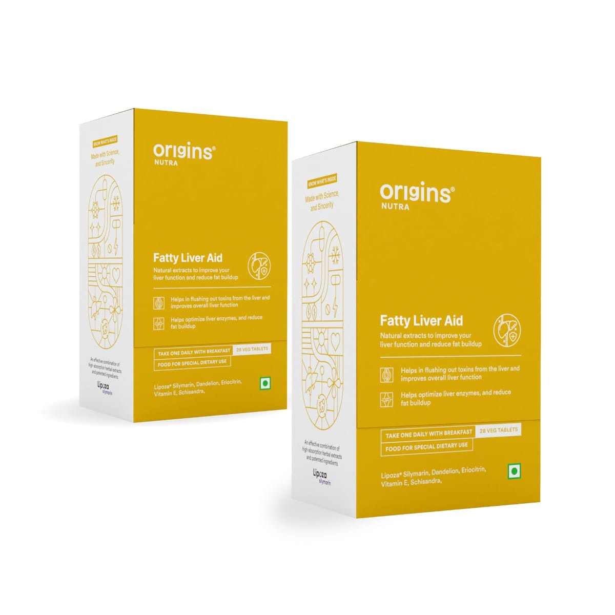 

Origins Nutra Fatty Liver Aid |Support Healthy Liver and Detox | Milk Thistle, Dandelion Extract, MAXSHIELD | GMP Certified | For Men & Women | 28 ...