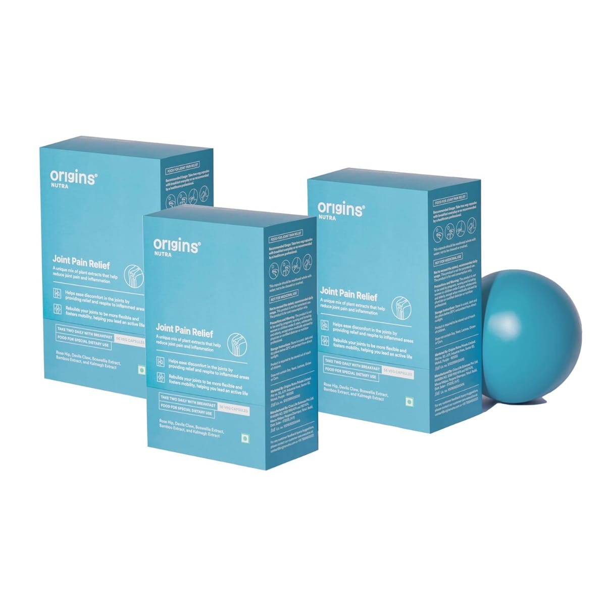 

Origins Nutra Joint Pain Relief Plant-based with Boswellia, Rosehip Extract, Kalmegh, Devil’s Claw and Bamboo Extract for Knees, Back, & Limbs | GM...