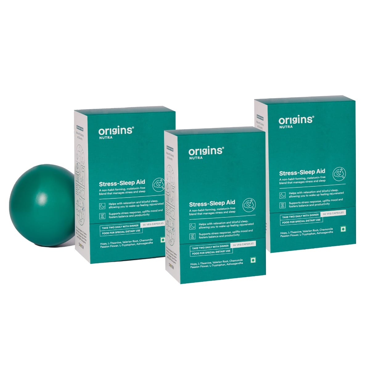 

Origins Nutra Stress-Sleep Aid Capsules| Melatonin Free| Non-Habit forming| Calmer mind & Restfull sleep| GMP Certified |Non-GMO |For Men & Women| ...