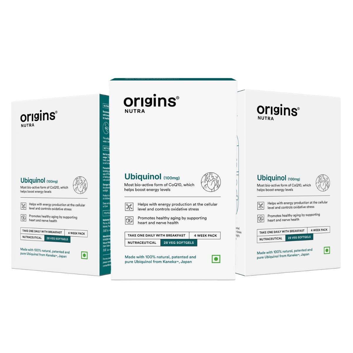 

Origins Nutra Ubiquinol (100mg) | Boost Energy, Supports Heart & Healthy Ageing, Enhance Antioxidant Protection | Ubiquinol | GMP Certified | For M...