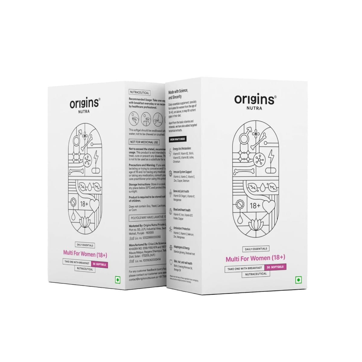 Origins Nutra Multi For Women(18+)| Support Active Life, Immune, Bone and Joint Support, Skin and Hair Health-image-9