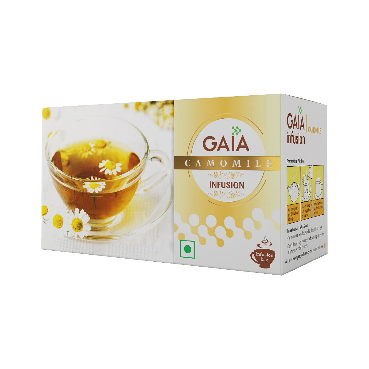 Gaia Green Tea + Camomile Tea Bags-picture-10