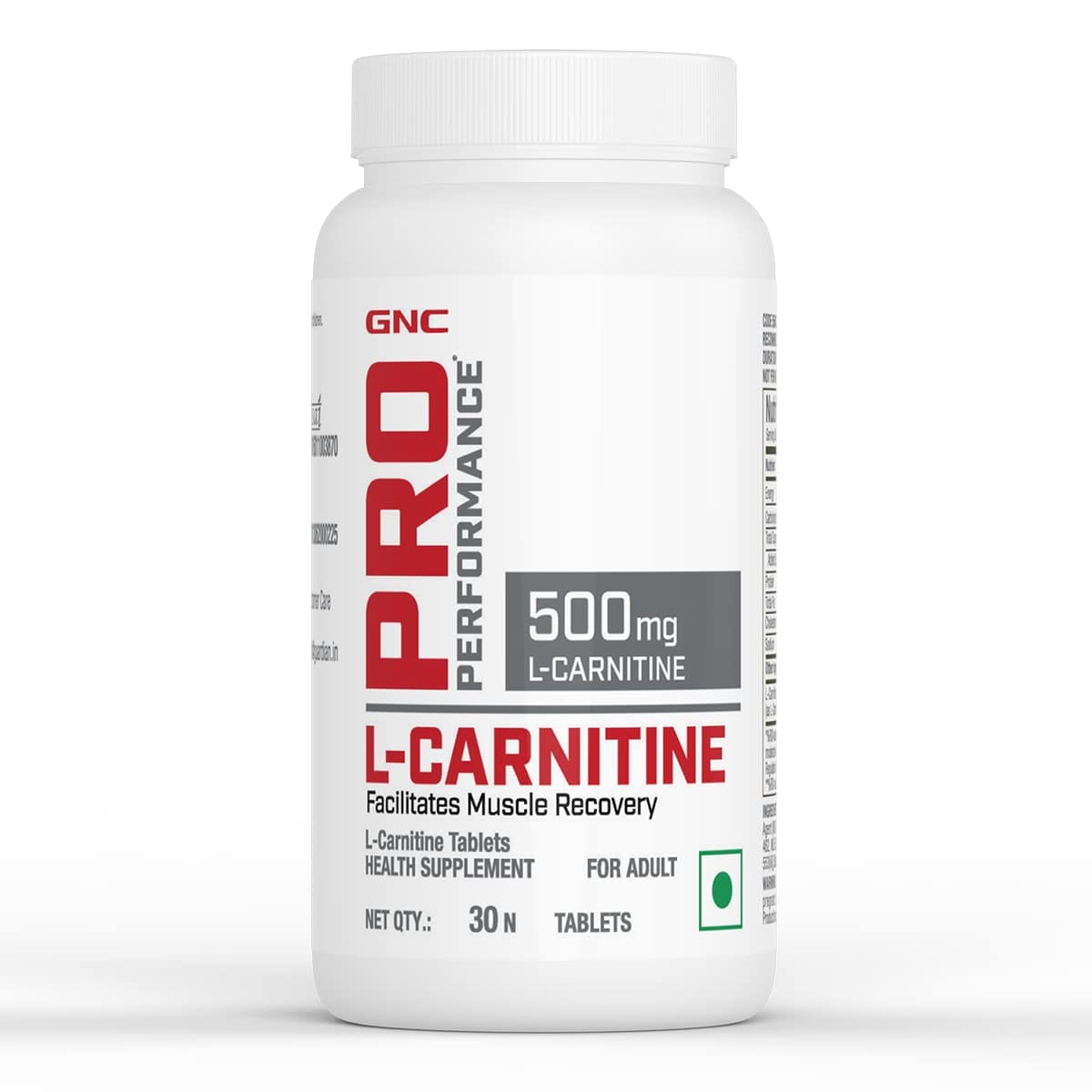 GNC Pro Performance L-Carnitine | Burns Fat For Muscle Growth | Maximises Recovery | Aids in Healthy Weight Loss | Reduces Soreness & Fatigue | Formulated in USA | 500mg Per Serving