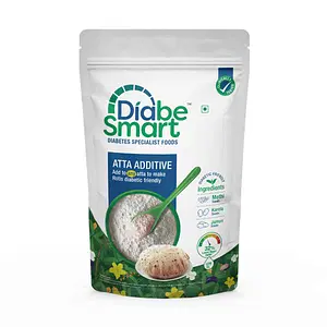 DiabeSmart - Diabetic Atta Additive Add to Regular Flour for 50% Lower Sugar Spike | Low GI Flour Additive for Sugar Control | Clinically Tested Diabetes Food Products | Ayurvedic Ingredients