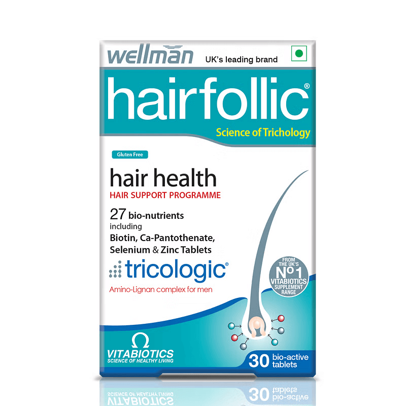Wellman HairFollic- Hair Supplements (30 Vitamin & Minerals).-image-22