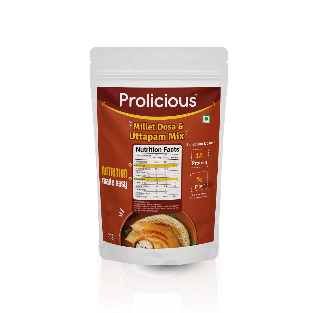 Prolicious Millet Uttapam | 2X Plant Protein | Goodness of Millets