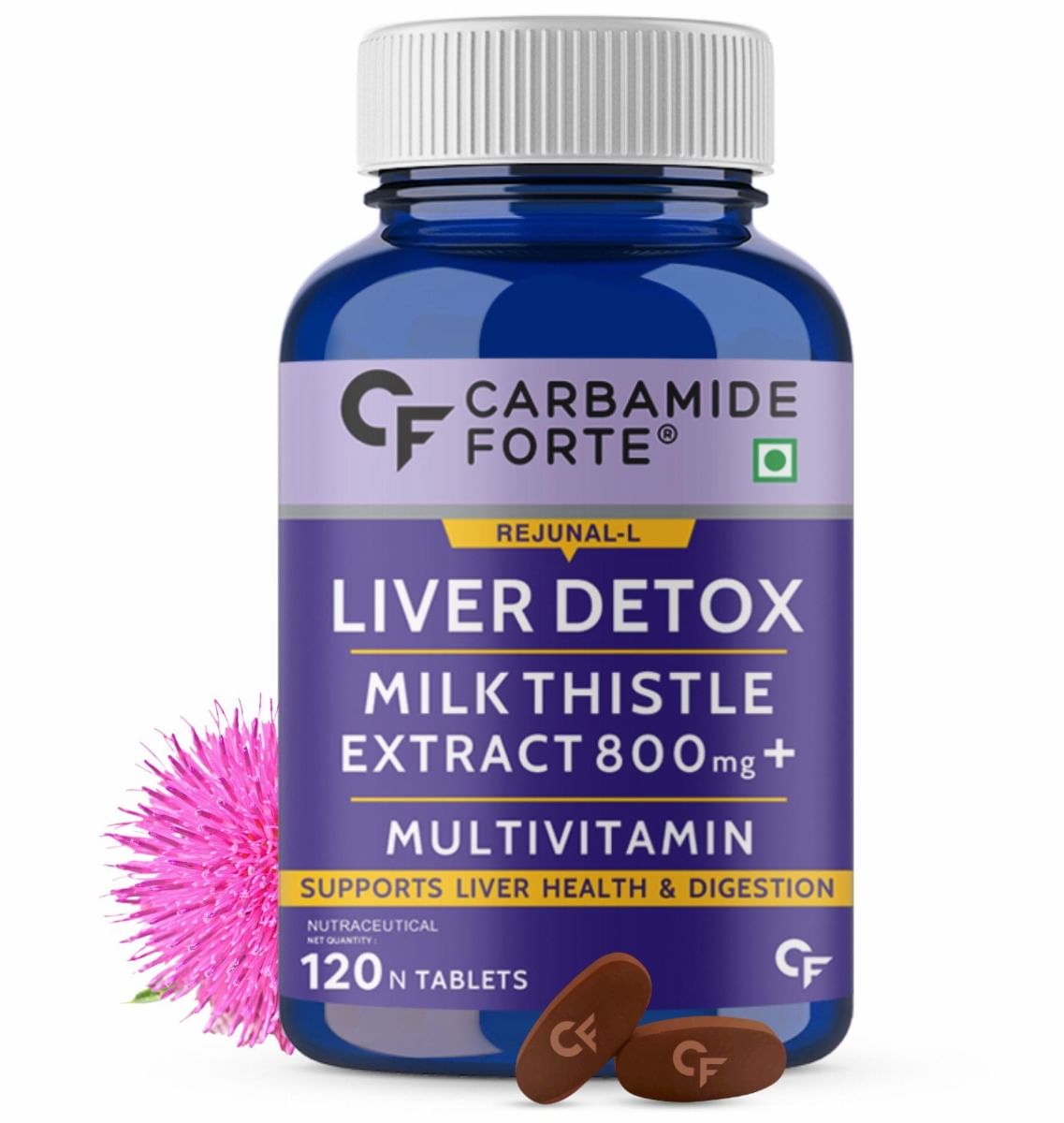 

Carbamide Forte Liver Support Supplement 800mg (30:1) | 120 Veg Tablets | Liver Health | Digestion