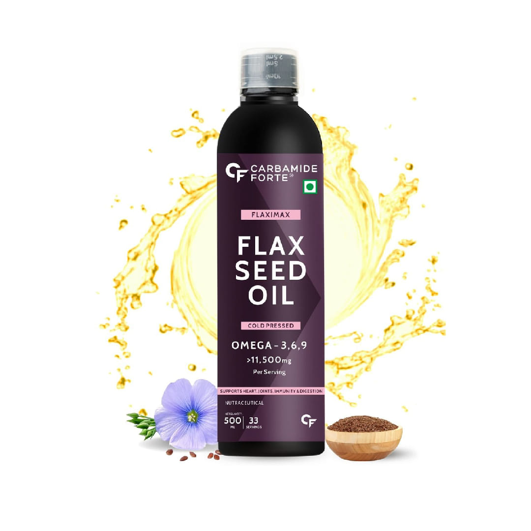 Carbamide Forte Cold Pressed Flaxseed Oil with 11500mg Omega 3 6 9 per