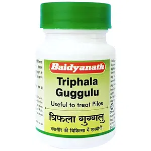 Baidyanath Nagpur Triphala Guggulu-Ayurvedic Tablets To Treat Piles-80 Tab