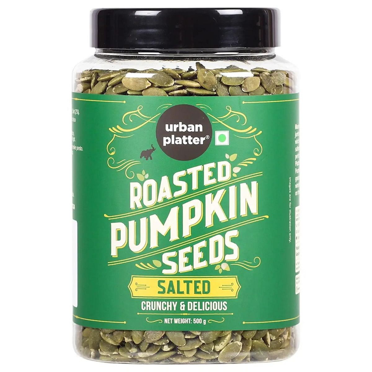 

Urban Platter Roasted & Salted Pumpkin Seeds, 500g (Use in Salads, Trail Mixes, Baked Goods, Granola Bars, Desserts | Source of Protein & F...