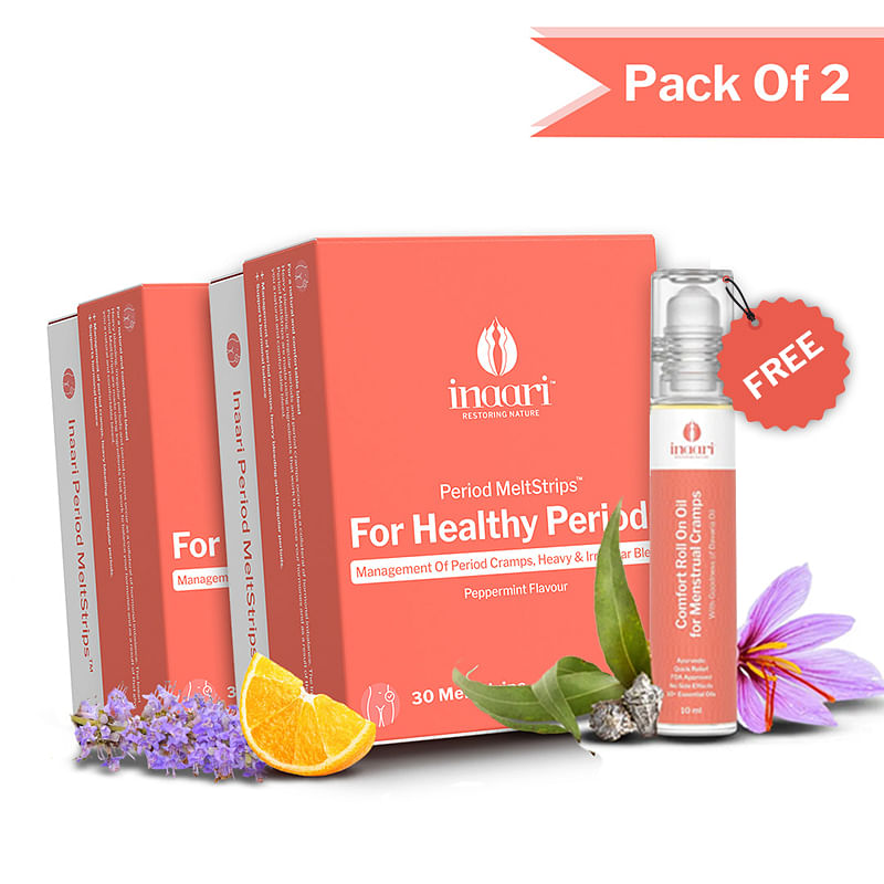 

Inaari Period Oral Strips To Manage Irregular Periods | Heavy Period Flow | Menstrual Cramps | Supports Hormonal Balance & Regulates Period Cycle |...