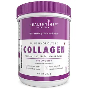 Healthyhey Pure Hydrolysed Collagen Supplement - 250G Unflavoured - Made in Italy