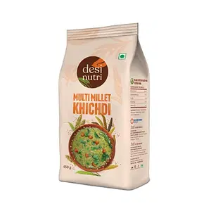 Desi Nutri Multi Millet Khichdi Mix - 450gm | Easy & Ready to Cook | Rich in Protein & High Fiber Kichidi Mix