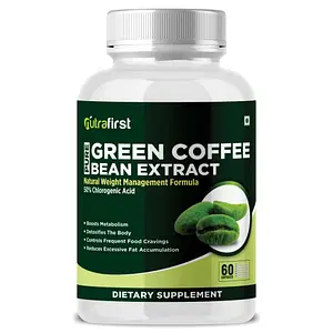NutraFirst Green Coffee Bean Capsules, for weight management, enriched with Green Coffee Extract with 50% Chlorogenic Acid, Vegeterian Capsule, (1 x 60 Capsules)