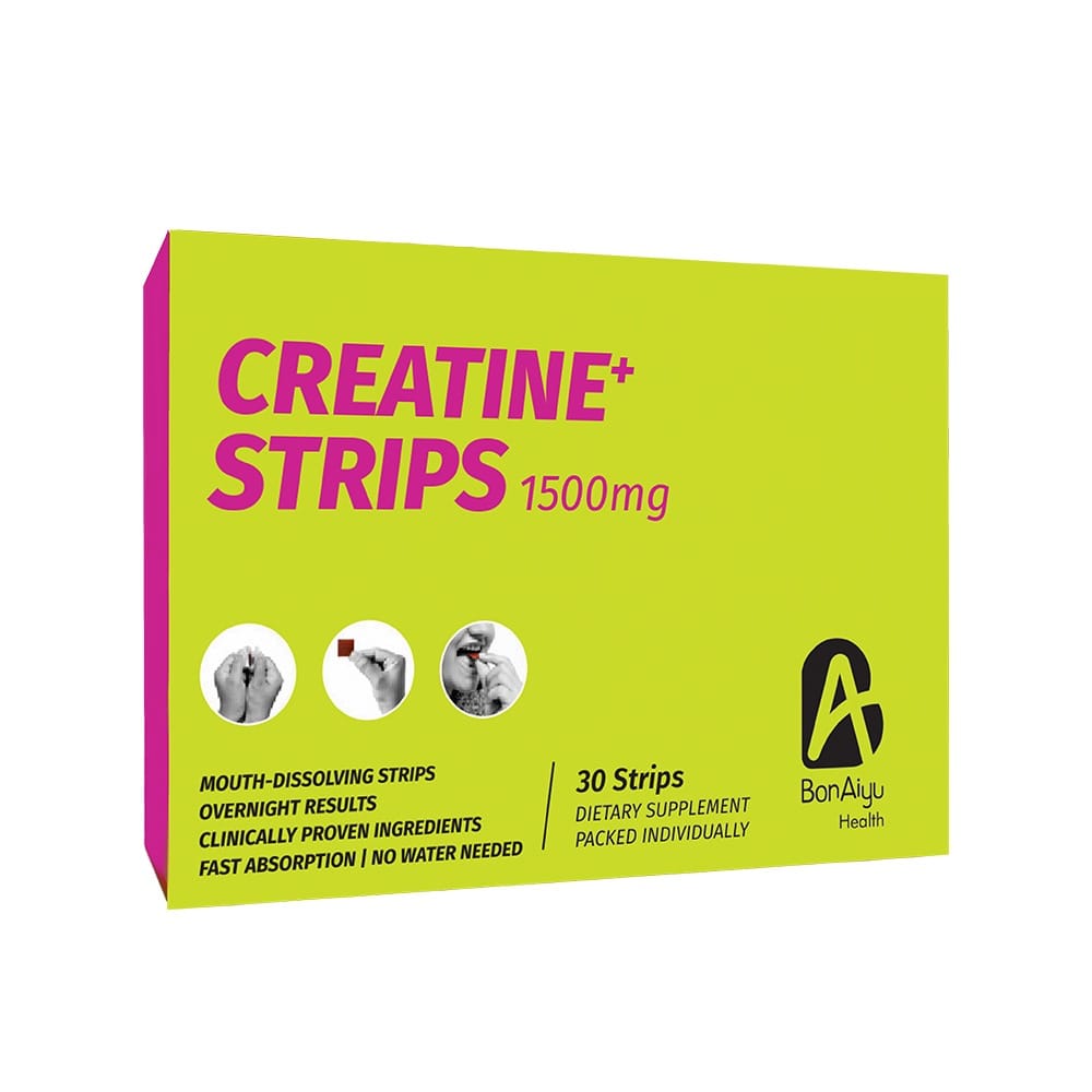 BonAiyu Creatine+ Strips 1500mg Mouth Dissolving 30 Strips