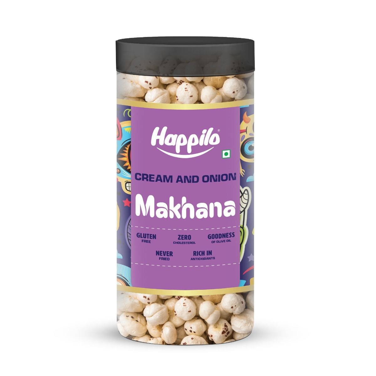 

Happilo Makhana Cream & Onion In Olive Oil Jar 80g