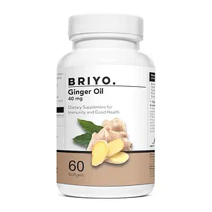 Briyo Ginger Oil 60 Softgels to support Healthy Digestion and Immune Health - 60 capsules