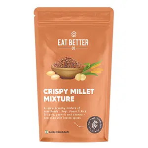 Eat Better Co Crispy Millet Mixture - Mast Masala - Healthy Namkeen 100g - Pack Of 1