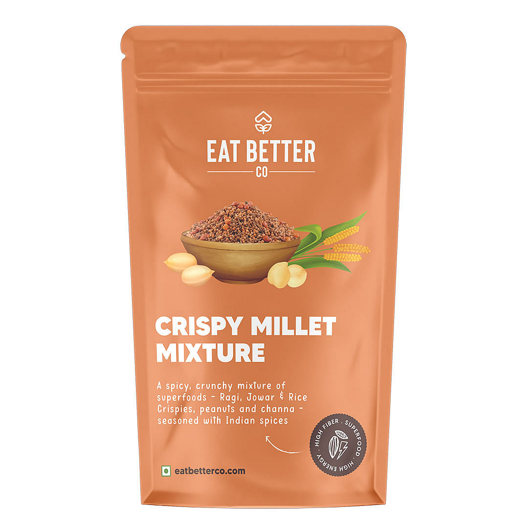 

Eat Better Co Crispy Millet Mixture - Mast Masala - Healthy Namkeen 100g - Pack Of 1