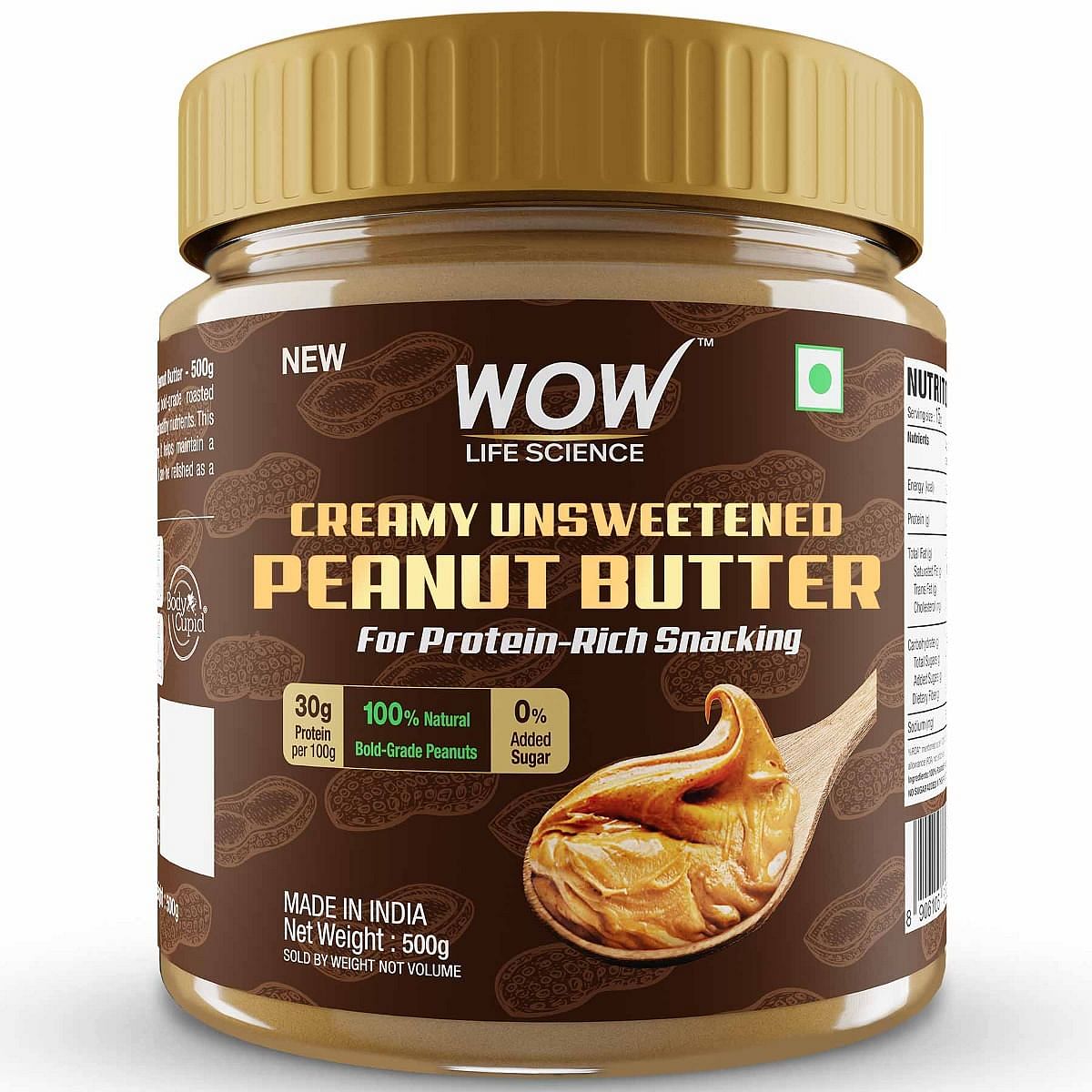 

WOW Life Science Crunchy Super Seeds Peanut Butter - 500g