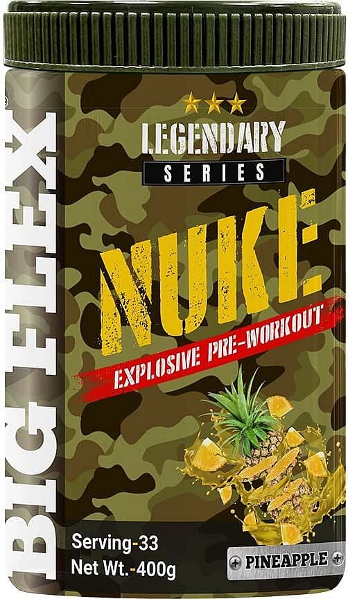 

Bigflex Nuke Pre-Workout PowderIn Pineapple Flavour, 400 Gm